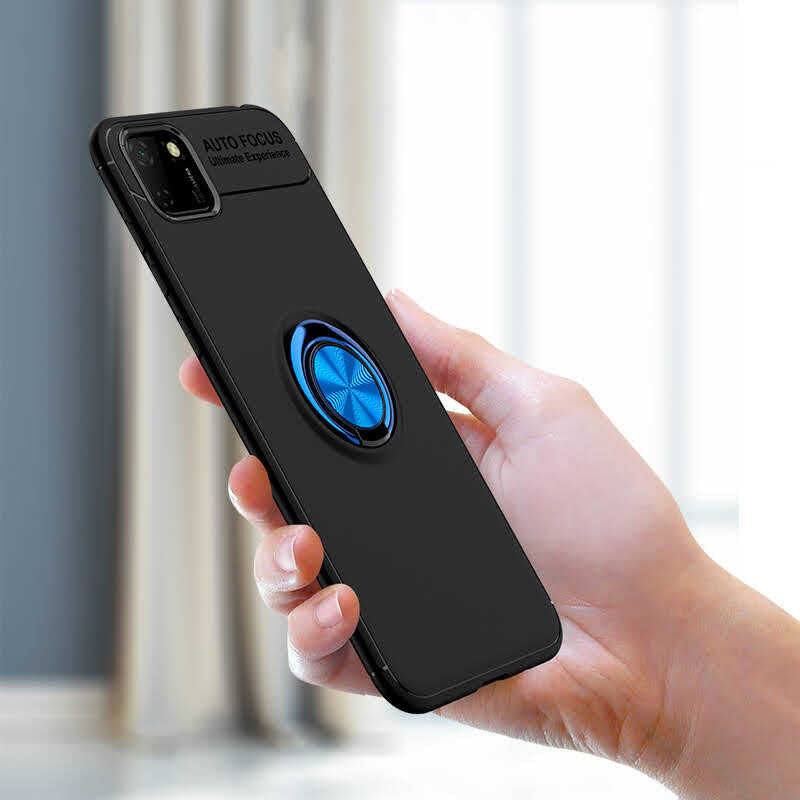 Huawei Y5P Kılıf Zore Ravel Silikon Kapak Kırmızı