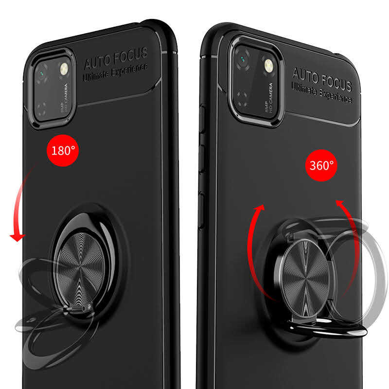 Huawei Y5P Kılıf Zore Ravel Silikon Kapak Kırmızı
