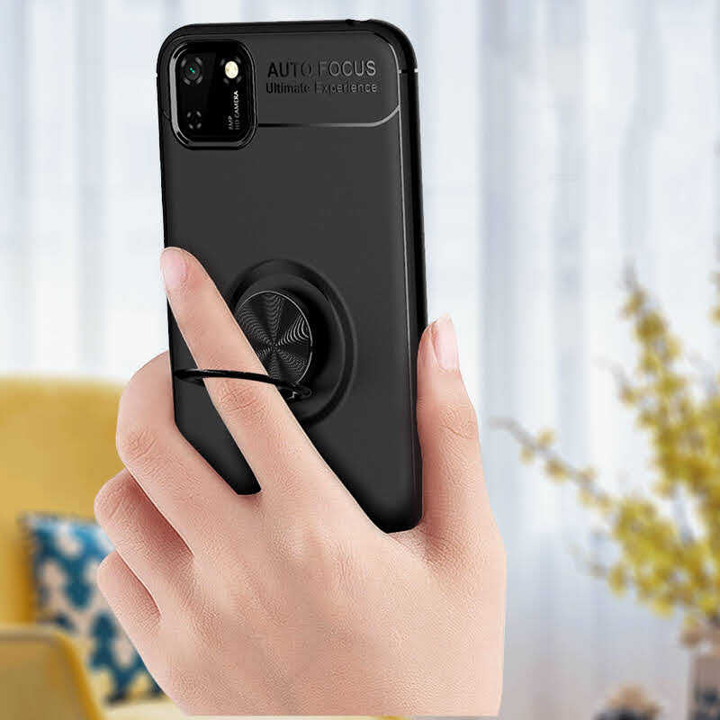 Huawei Y5P Kılıf Zore Ravel Silikon Kapak Kırmızı