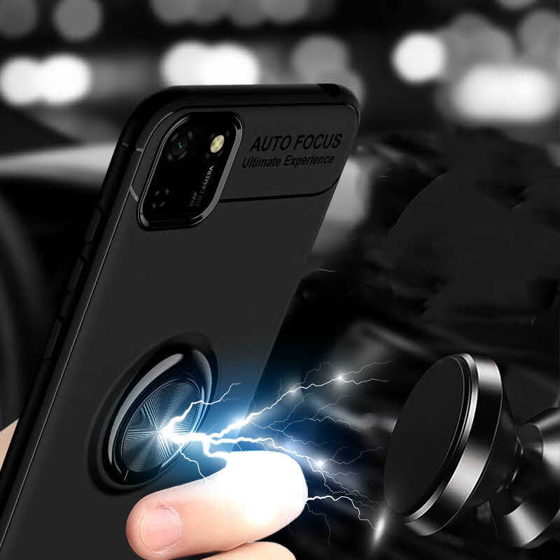 Huawei Y5P Kılıf Zore Ravel Silikon Kapak Kırmızı