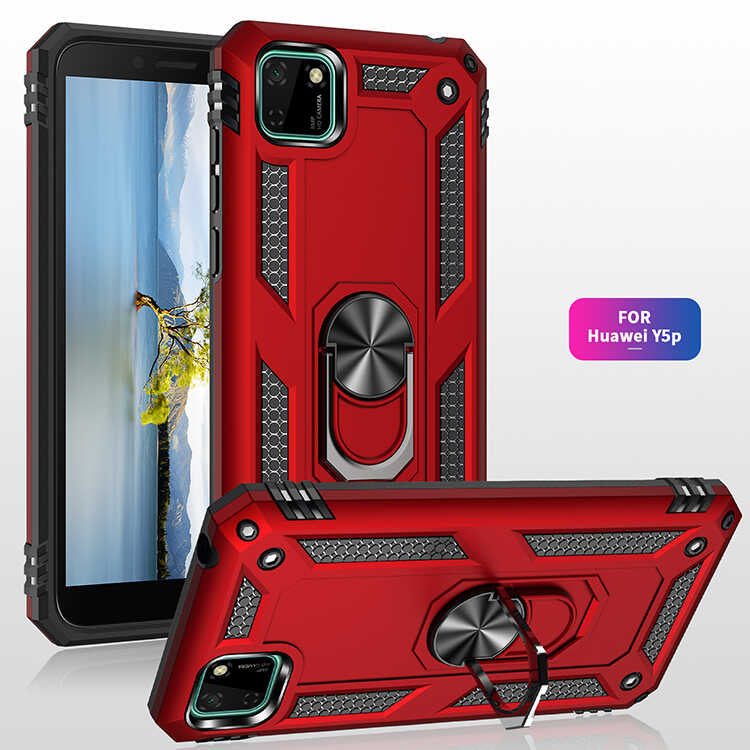 Huawei Y5P Kılıf Zore Vega Kapak Mavi