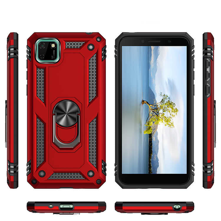 Huawei Y5P Kılıf Zore Vega Kapak Gold