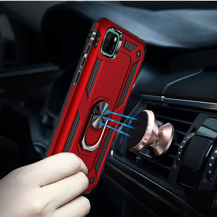 Huawei Y5P Kılıf Zore Vega Kapak Gold