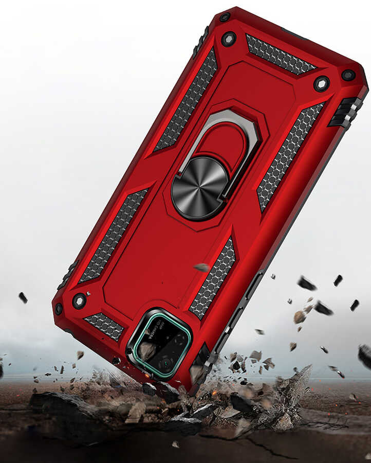 Huawei Y5P Kılıf Zore Vega Kapak Gri