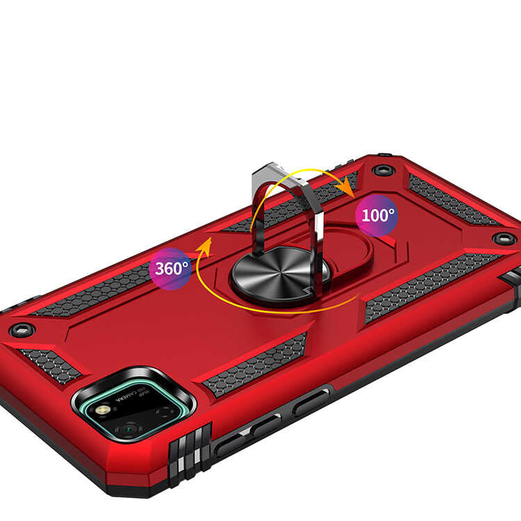 Huawei Y5P Kılıf Zore Vega Kapak Gold