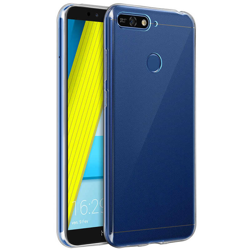 Huawei Y6 2018 Kılıf Zore Süper Silikon Kapak Renksiz