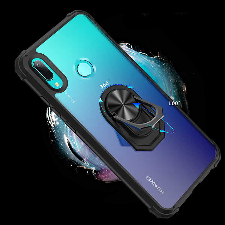 Huawei Y6 2019 Kılıf Zore Mola Kapak Siyah