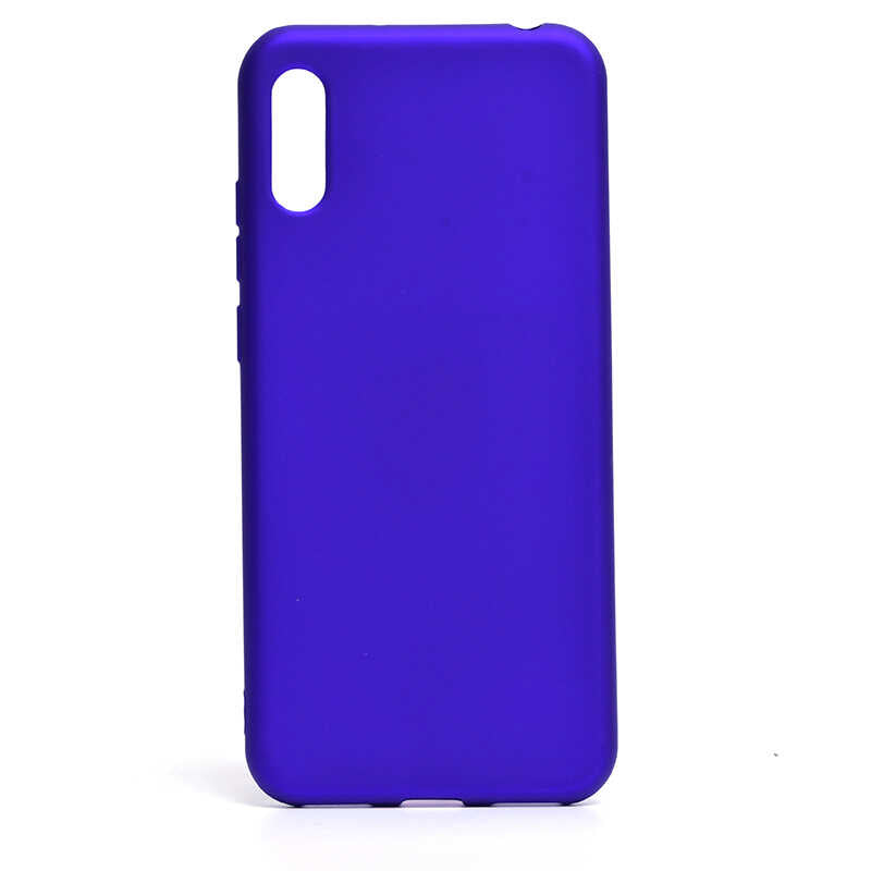 Huawei Y6 2019 Kılıf Zore Premier Silikon Kapak Saks Mavi