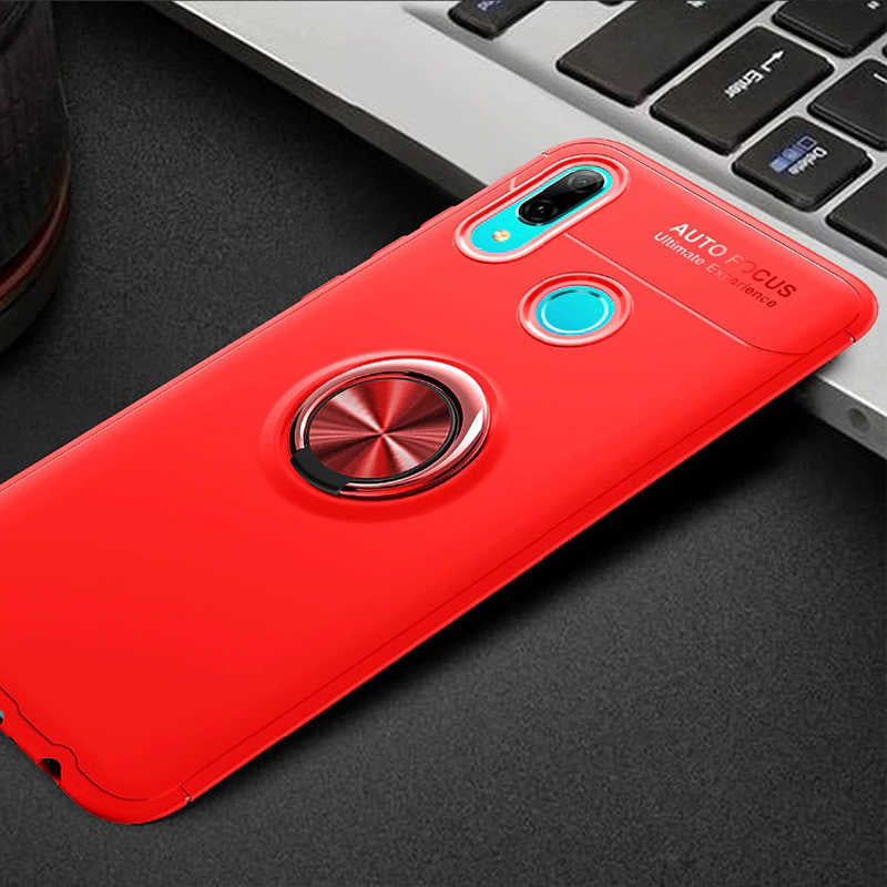 Huawei Y6 2019 Kılıf Zore Ravel Silikon Kapak Kırmızı