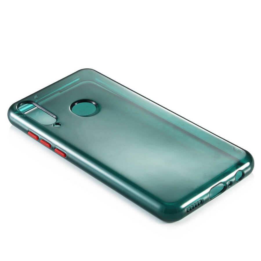 Huawei Y6P Kılıf Zore Bistro Kapak Mavi