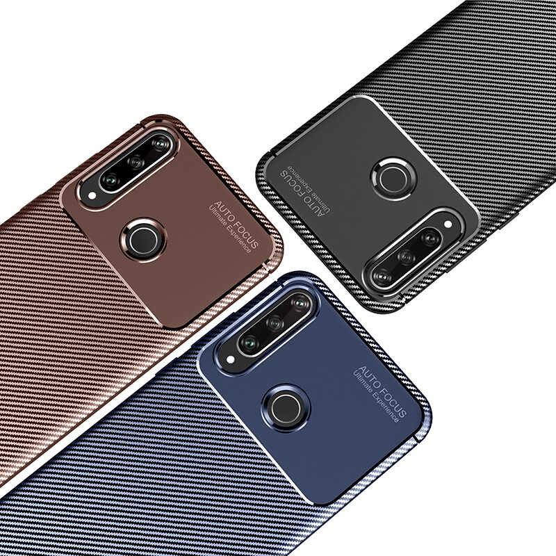 Huawei Y6P Kılıf Zore Negro Silikon Kapak Lacivert
