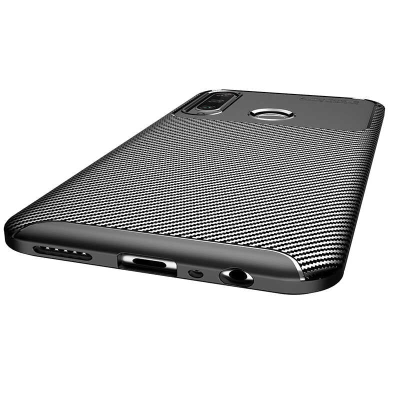 Huawei Y6P Kılıf Zore Negro Silikon Kapak Lacivert