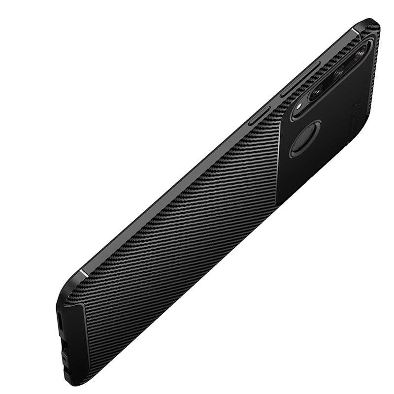 Huawei Y6P Kılıf Zore Negro Silikon Kapak Lacivert