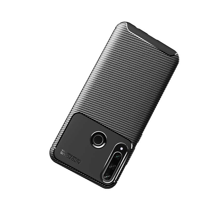 Huawei Y6P Kılıf Zore Negro Silikon Kapak Lacivert