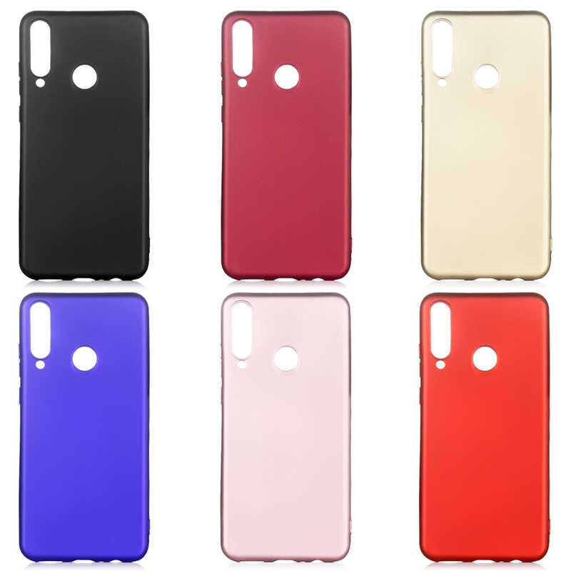 Huawei Y6P Kılıf Zore Premier Silikon Kapak Kırmızı
