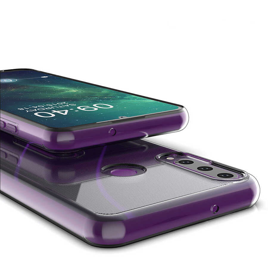 Huawei Y6P Kılıf Zore Süper Silikon Kapak Renksiz