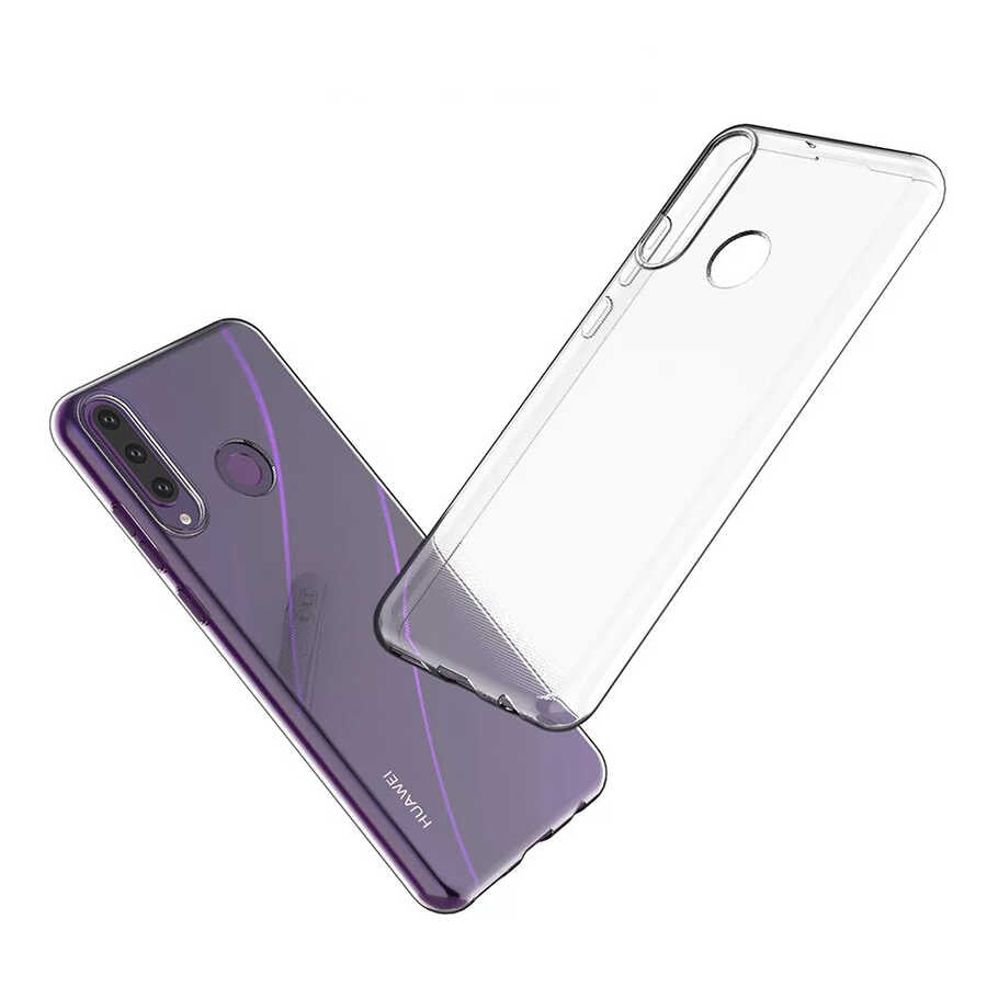 Huawei Y6P Kılıf Zore Süper Silikon Kapak Renksiz