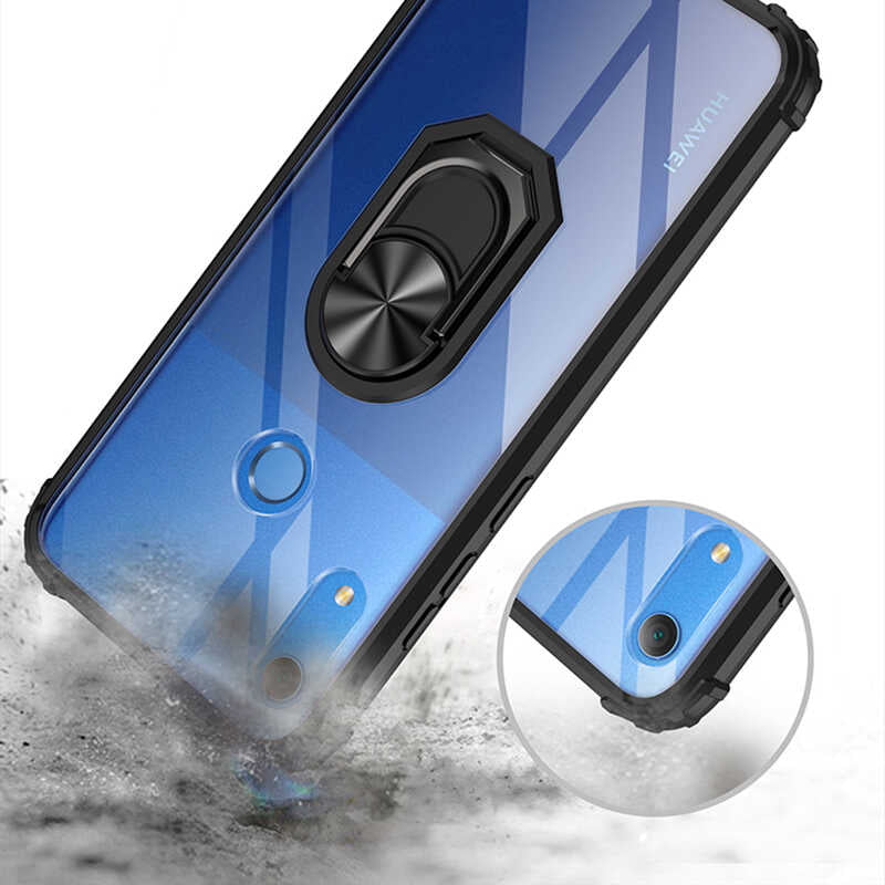 Huawei Y6S 2019 Kılıf Zore Mola Kapak Siyah