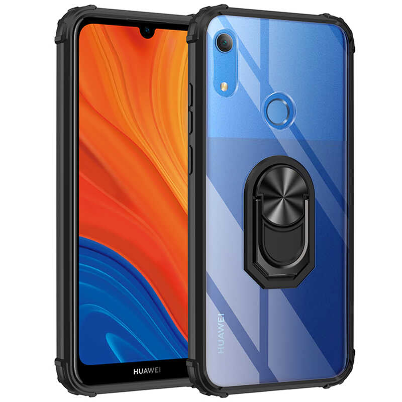 Huawei Y6S 2019 Kılıf Zore Mola Kapak Siyah