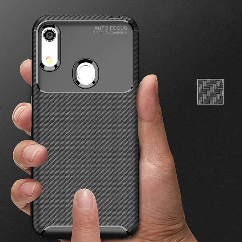 Huawei Y6S 2019 Kılıf Zore Negro Silikon Kapak Kahverengi
