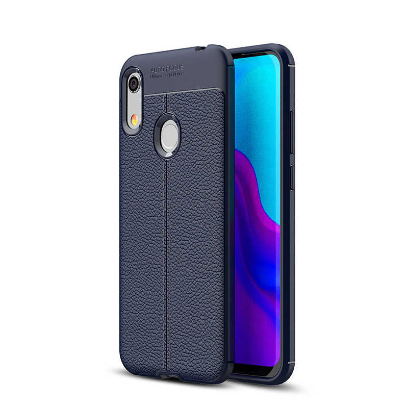 Huawei Y6S 2019 Kılıf Zore Niss Silikon Kapak Lacivert