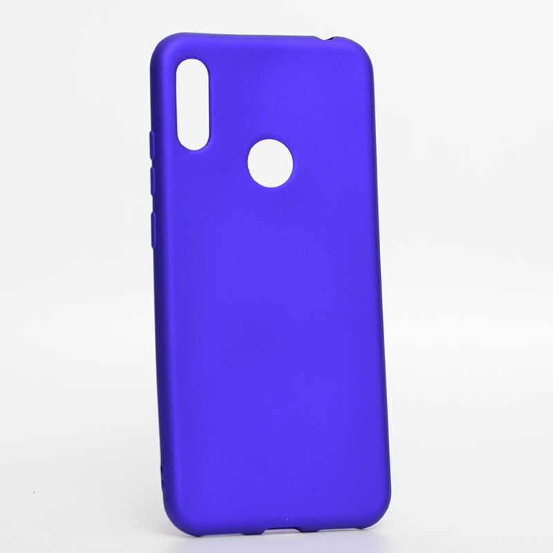 Huawei Y6S 2019 Kılıf Zore Premier Silikon Kapak Saks Mavi