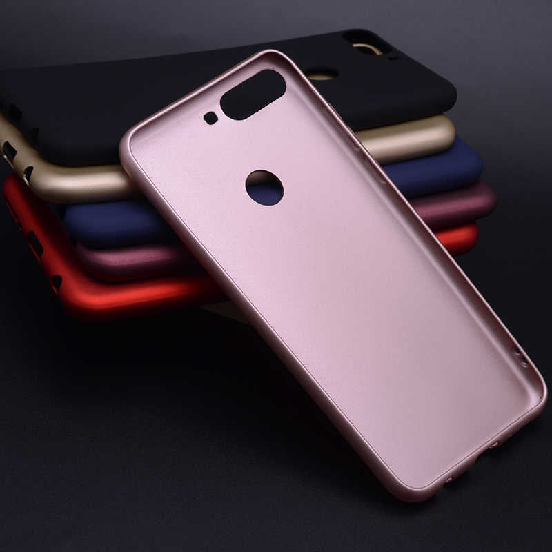 Huawei Y7 2018 Kılıf Zore Premier Silikon Kapak Mor