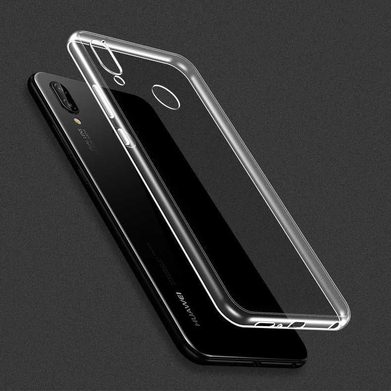 Huawei Y7 Prime 2019 Kılıf Zore Süper Silikon Kapak Renksiz