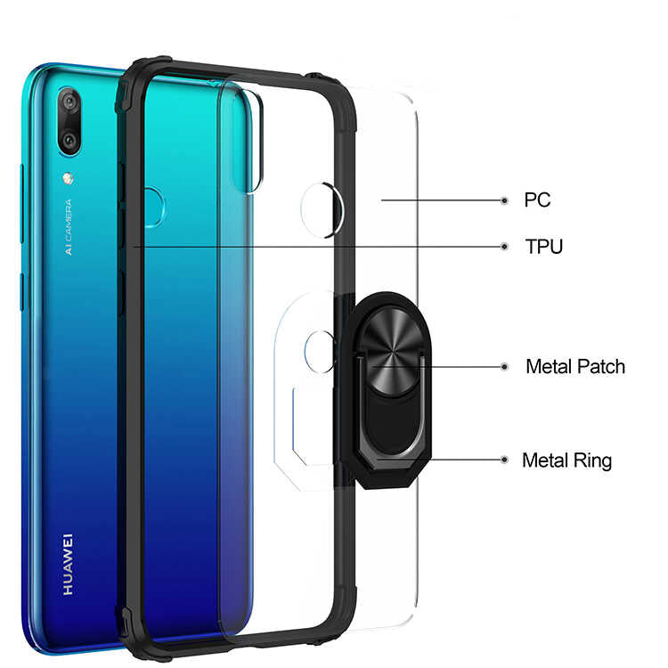 Huawei Y7 Prime 2019 Kılıf Zore Mola Kapak Siyah