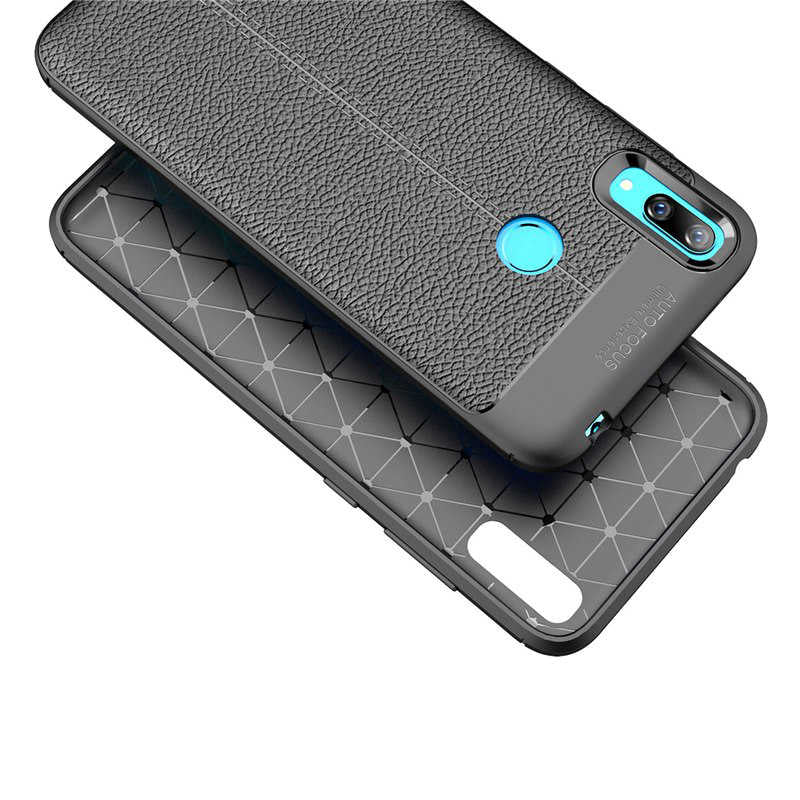 Huawei Y7 Prime 2019 Kılıf Zore Niss Silikon Kapak Gri