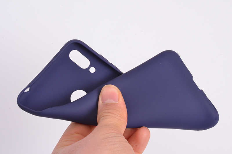 Huawei Y7 Prime 2019 Kılıf Zore Premier Silikon Kapak Mürdüm