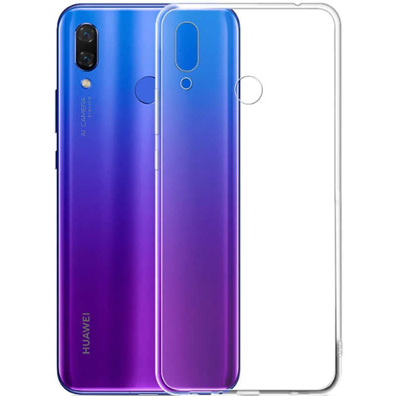 Huawei Y9 2019 Kılıf Zore Süper Silikon Kapak Renksiz
