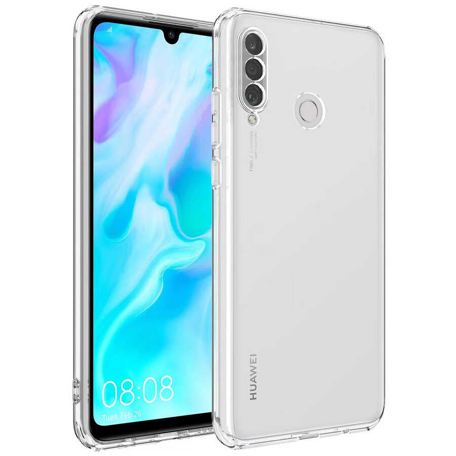 Huawei Y9 Prime 2019 Kılıf Zore Kamera Korumalı Süper Silikon Kapak Renksiz