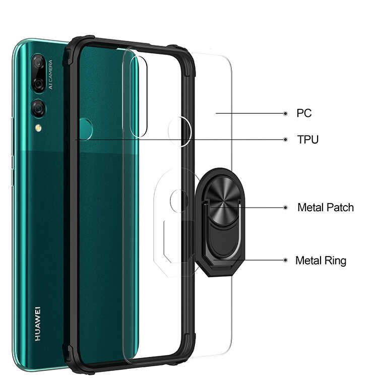 Huawei Y9 Prime 2019 Kılıf Zore Mola Kapak Siyah