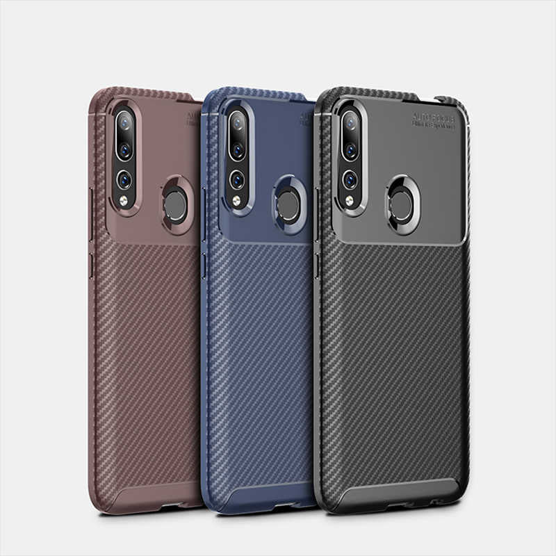 Huawei Y9 Prime 2019 Kılıf Zore Negro Silikon Kapak Kahverengi