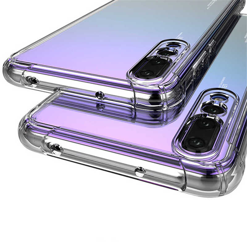 Huawei Y9 Prime 2019 Kılıf Zore Nitro Anti Shock Silikon Renksiz
