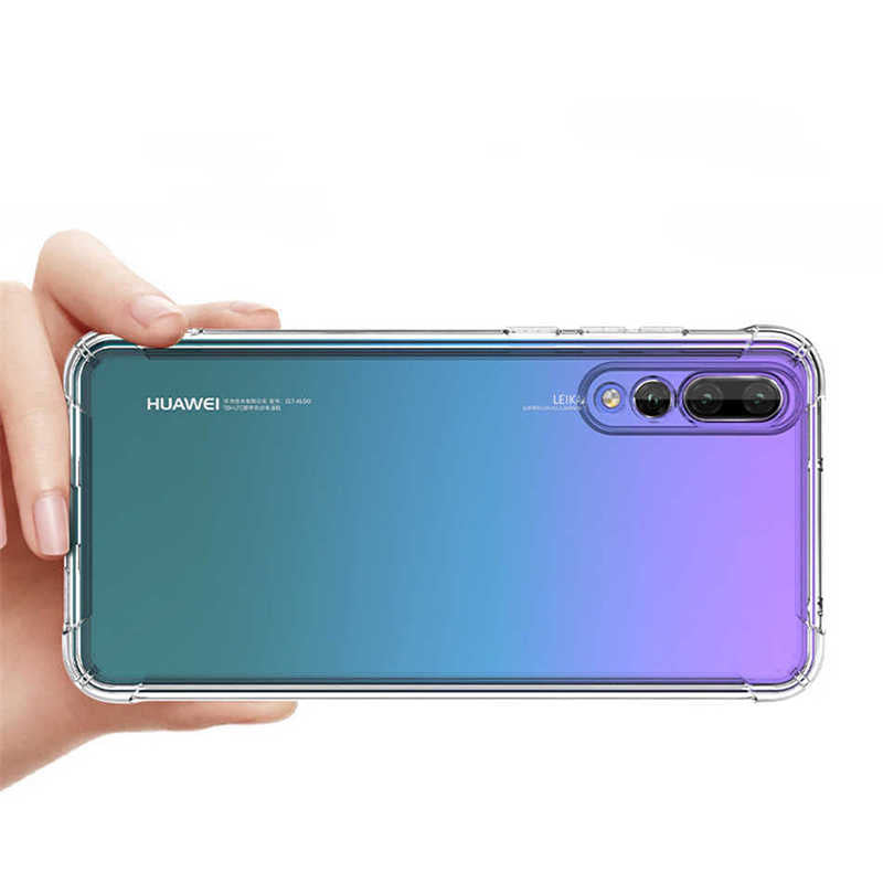 Huawei Y9 Prime 2019 Kılıf Zore Nitro Anti Shock Silikon Renksiz