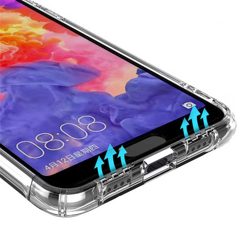 Huawei Y9 Prime 2019 Kılıf Zore Nitro Anti Shock Silikon Renksiz