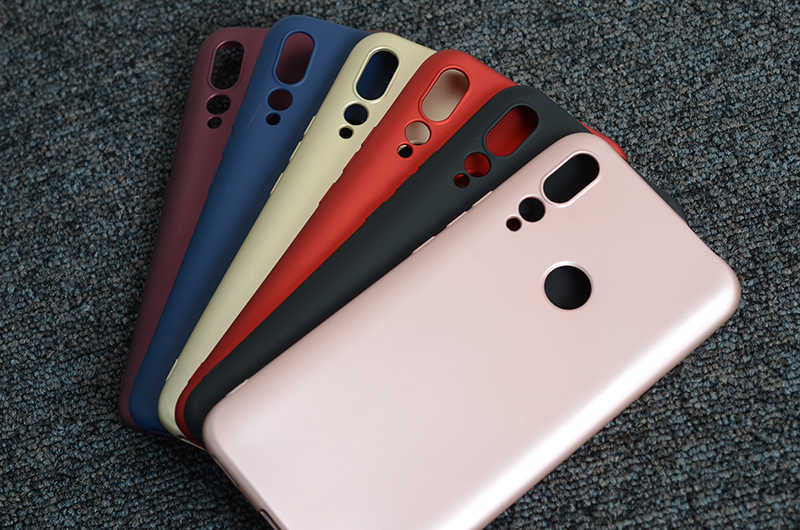 Huawei Y9 Prime 2019 Kılıf Zore Premier Silikon Kapak Saks Mavi