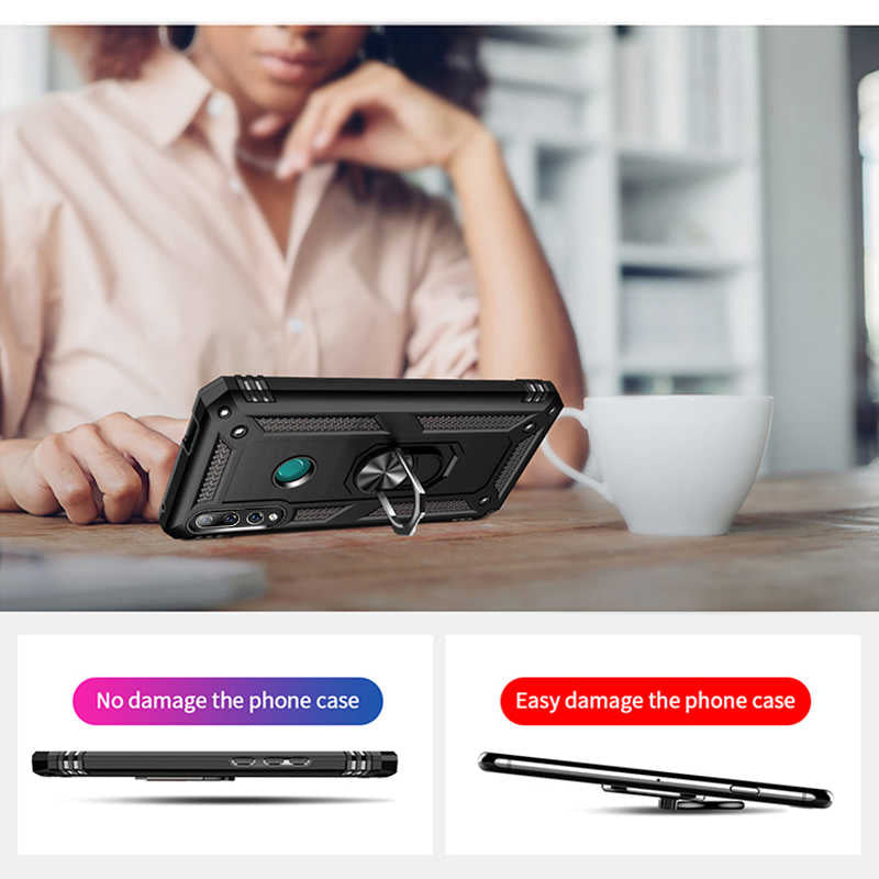 Huawei Y9 Prime 2019 Kılıf Zore Vega Kapak Kırmızı