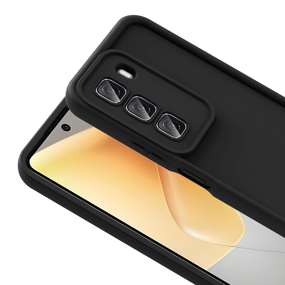 İnfinix Hot 50 4G Kılıf Kamera Korumalı Zore Ananas Kapak Mürdüm