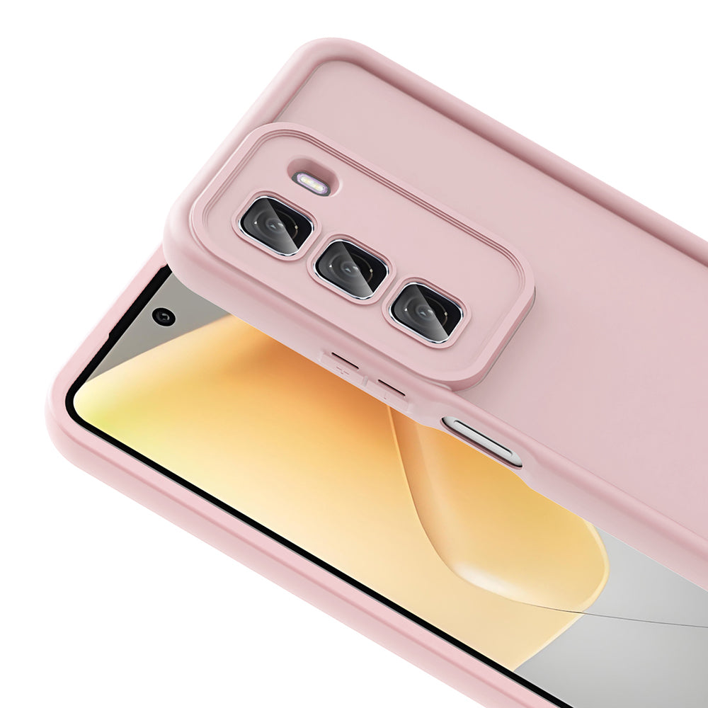 İnfinix Hot 50 4G Kılıf Kamera Korumalı Zore Ananas Kapak Mürdüm