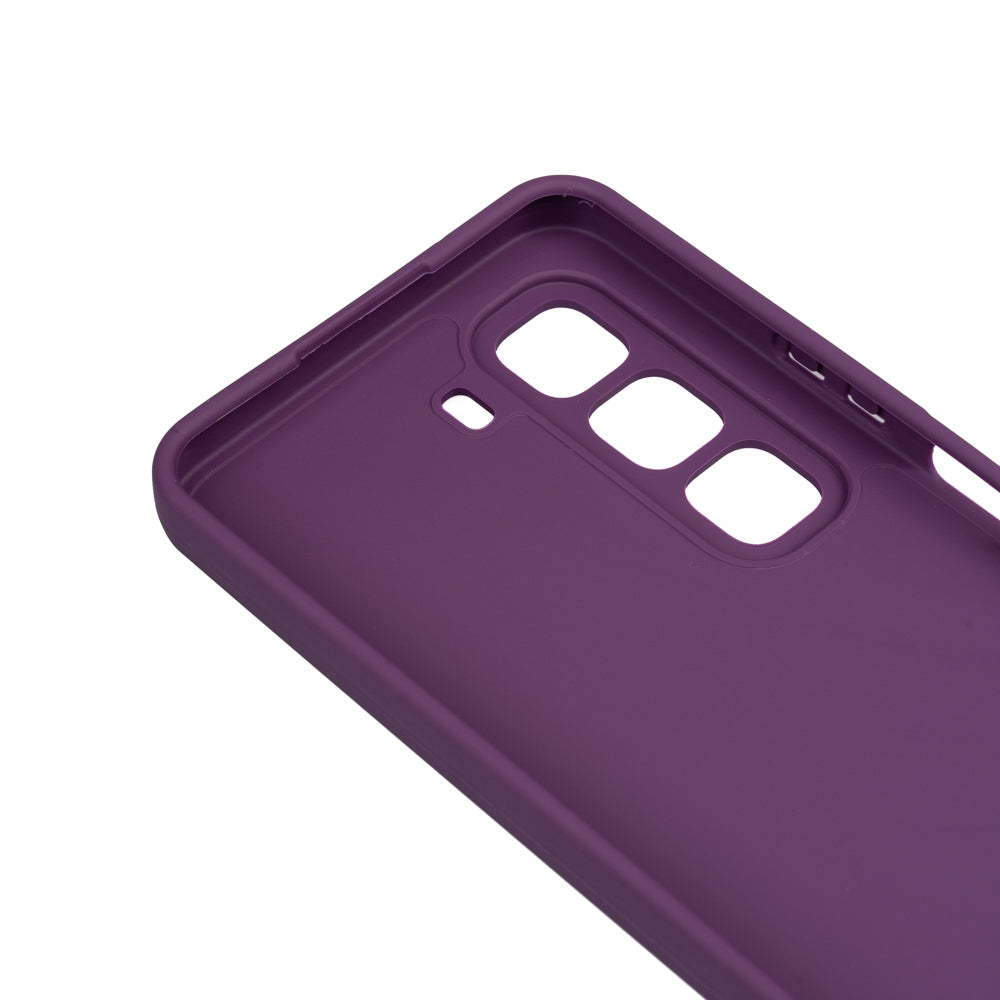 İnfinix Hot 50 4G Kılıf Zore Biye Silikon Mor