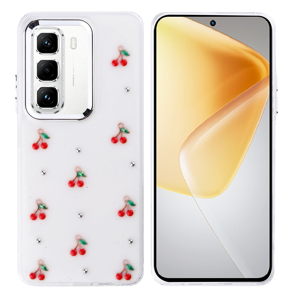 İnfinix Hot 50 Pro 4G Kılıf Airbag Tasarımlı Simli Şeffaf Zore Kutup Kapak Yıldız