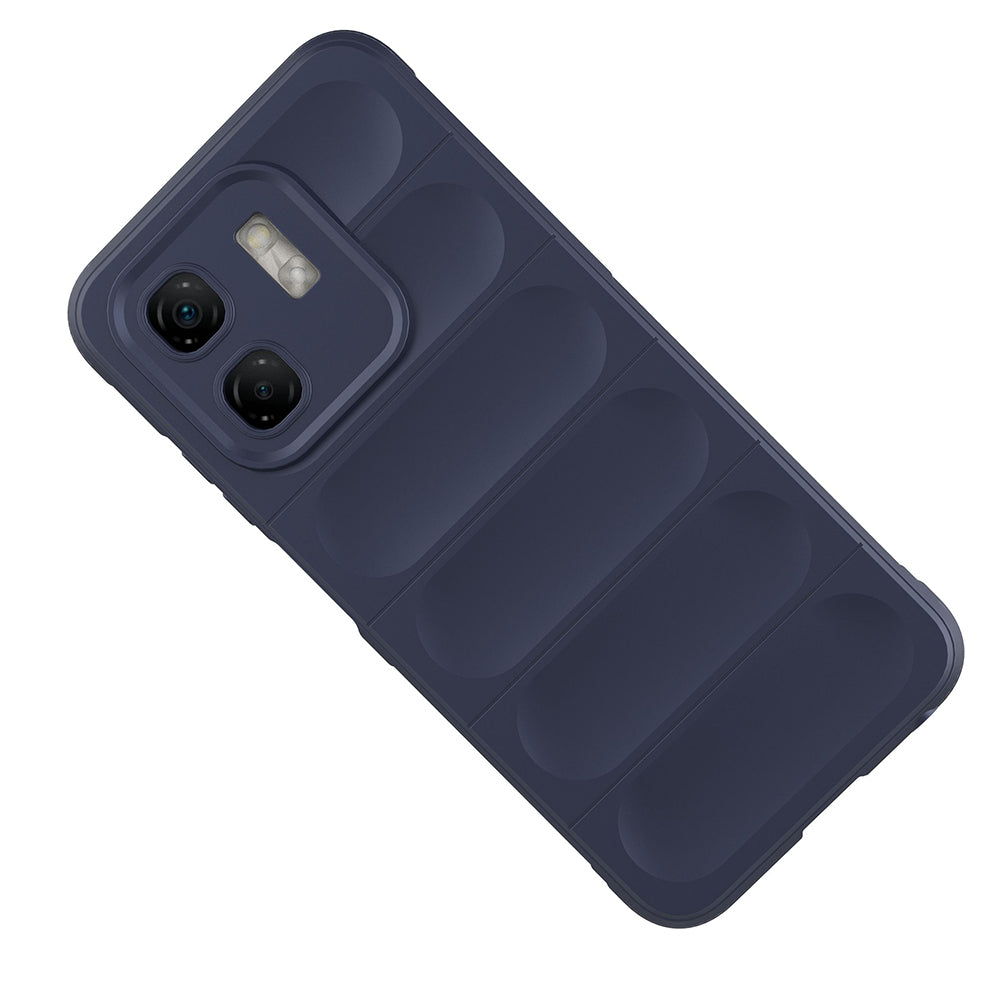 İnfinix Hot 50i 4G Kılıf Esnek TPU Oyuklu Arka Yüzey Tasarımlı Zore Etnik Silikon Kapak Siyah