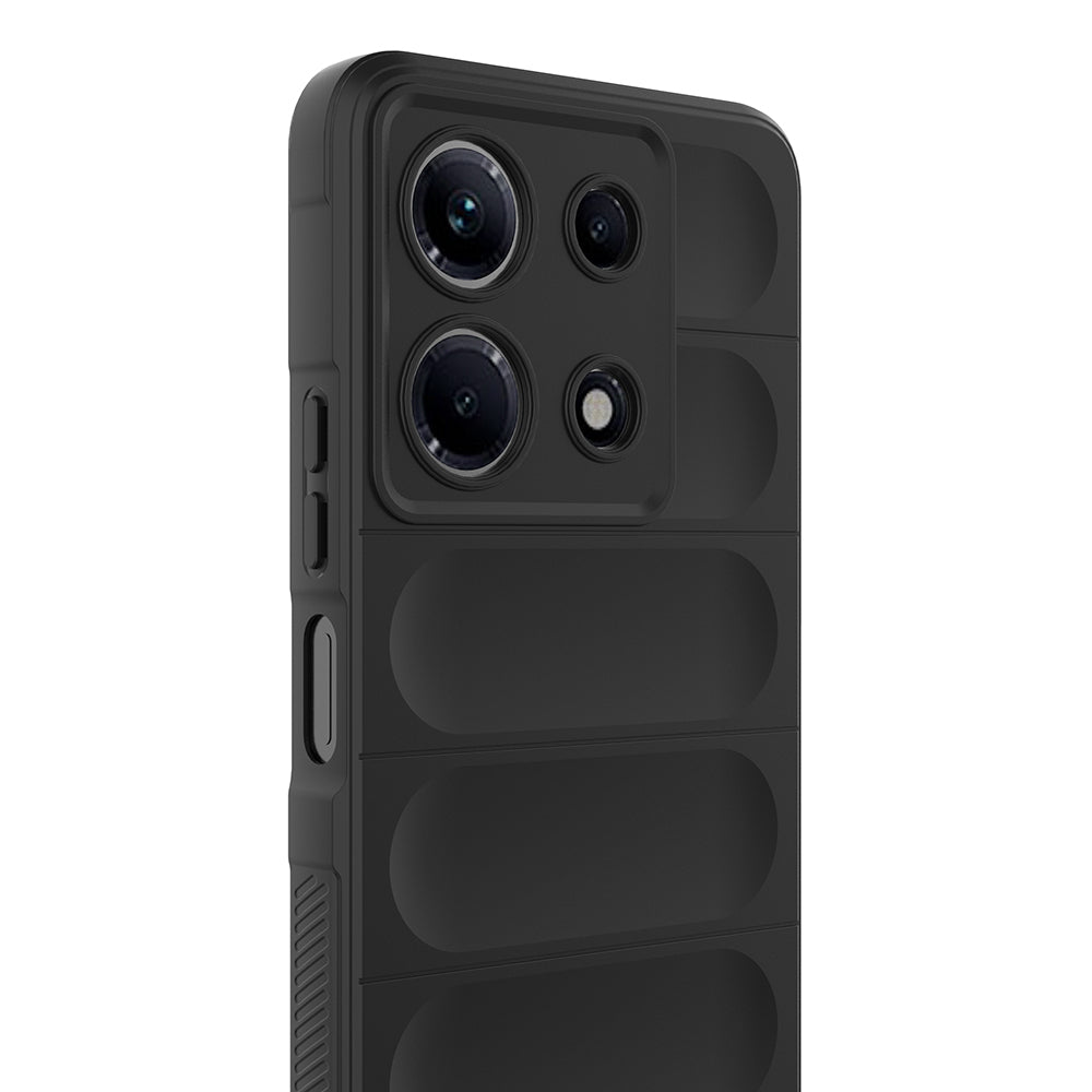 İnfinix Note 30 4G Kılıf Esnek TPU Oyuklu Arka Yüzey Tasarımlı Zore Etnik Silikon Kapak Koyu Yeşil