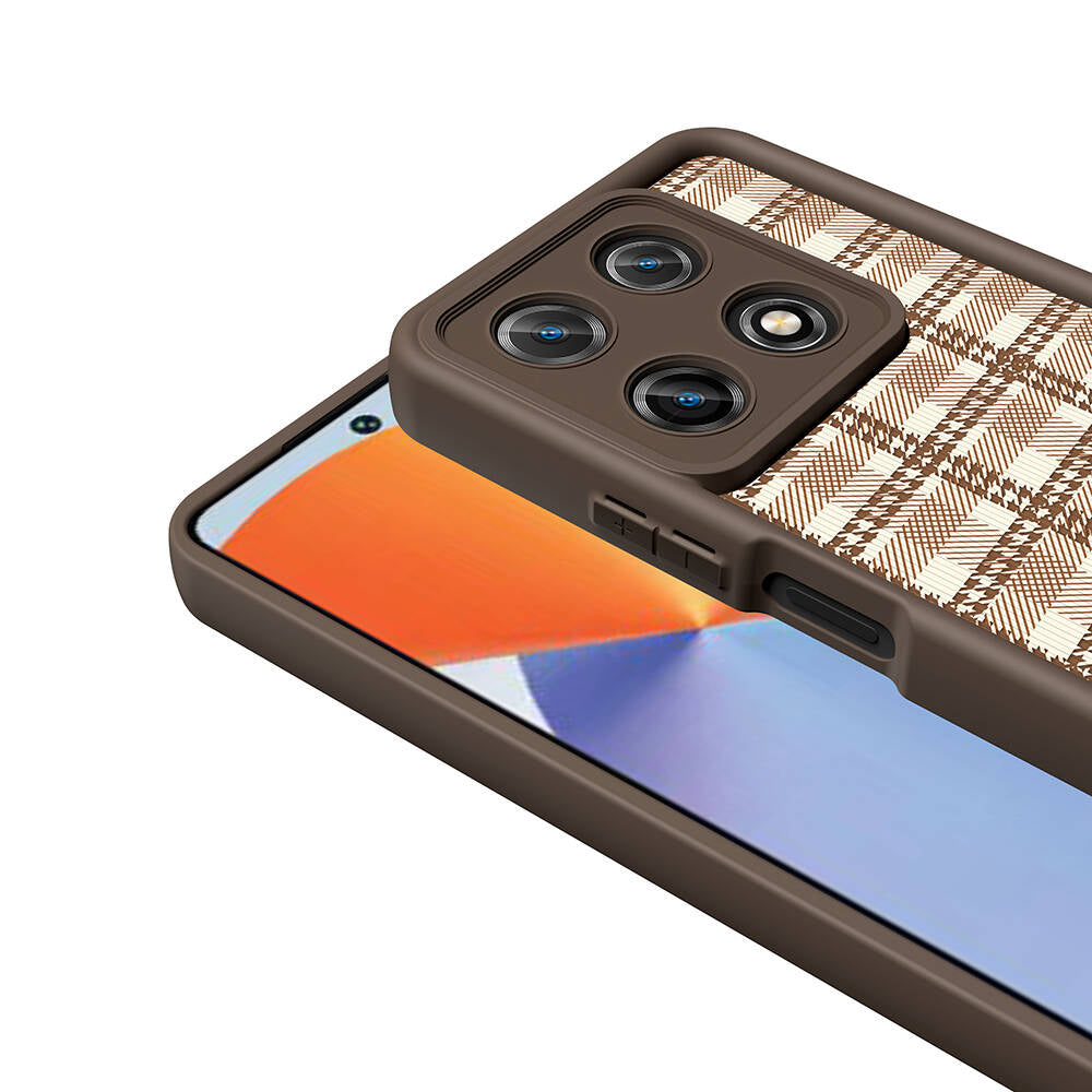 İnfinix Note 30 Pro Kılıf Kamera Korumalı Baskılı Arka Yüzey Zore Klas Kapak Beyaz