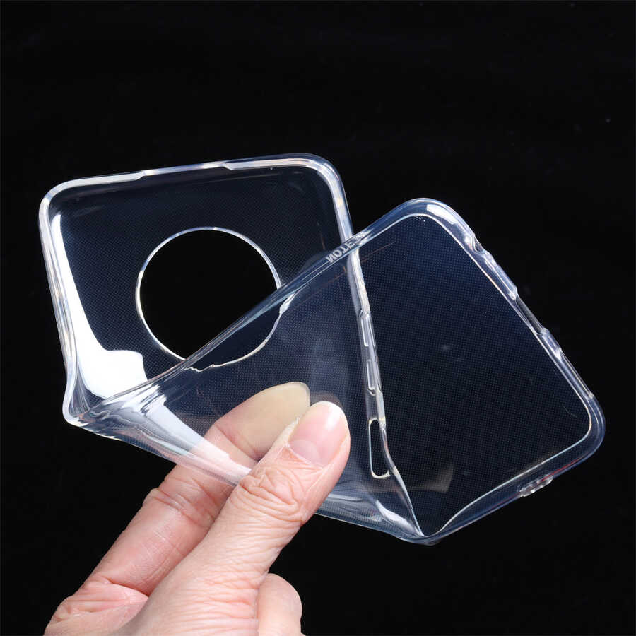 İnfinix Note 7 Kılıf Zore Süper Silikon Kapak Renksiz