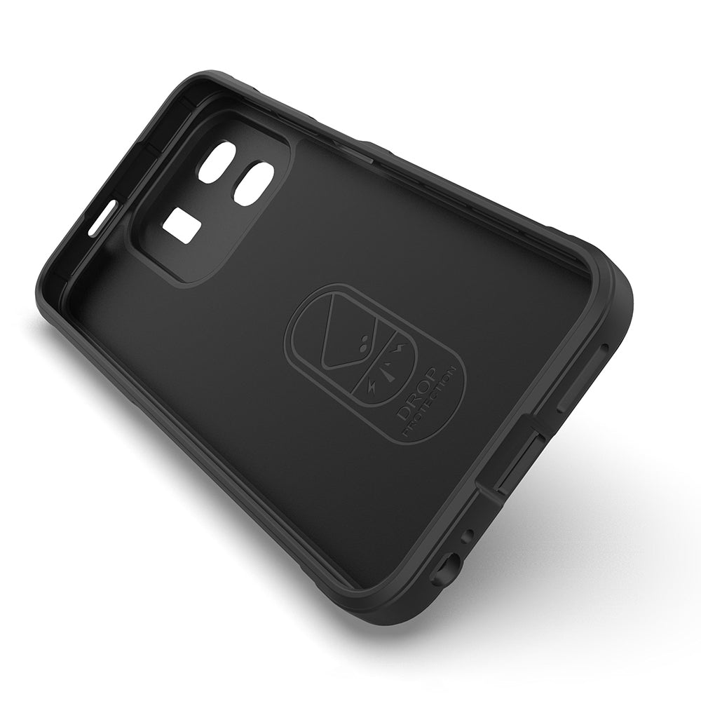 İnfinix Smart 9 Kılıf Esnek TPU Oyuklu Arka Yüzey Tasarımlı Zore Etnik Silikon Kapak Koyu Yeşil