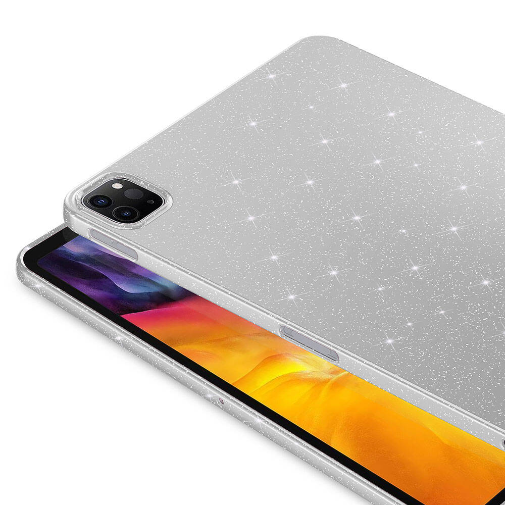 iPad Pro 11 2022 M2 Simli Parlak Görünümlü Zore Tablet Koton Kılıf Derin Mor